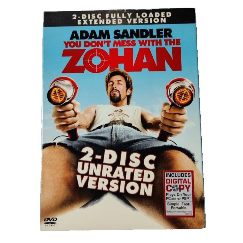 You Don't Mess With the Zohan Comedy DVD 2-Disc 2008 NEW Unrated